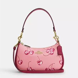 Coach teri shoulder bag with cherry print